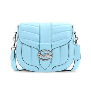 Coach Georgie Saddle Bag With Quilting